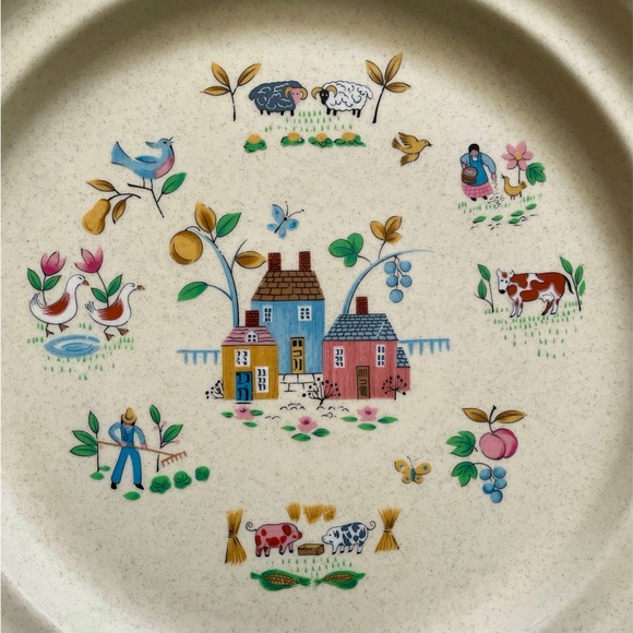 Vintage 90’s International Heartland Stoneware Country Plate - Picture 2 of 7